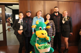 Pracownicy KM na Dniu Kolejarza w Stacji Muzeum