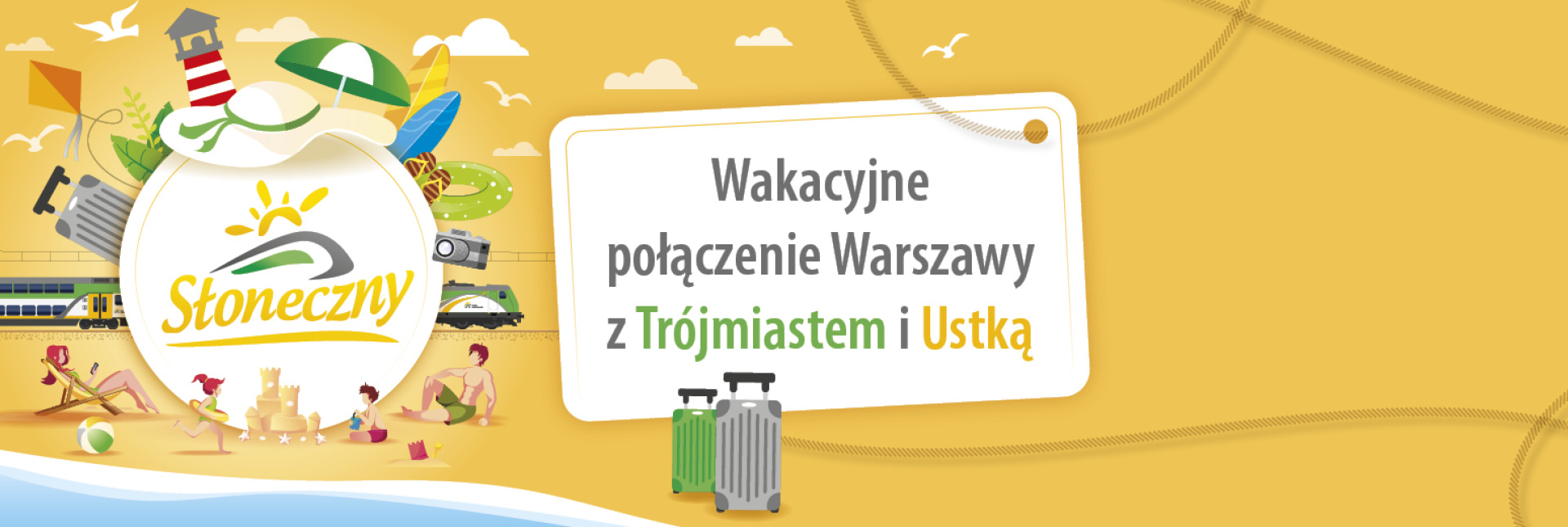 Grafika Wakacyjne połączenie Warszawy z Trójmiastem i Ustką